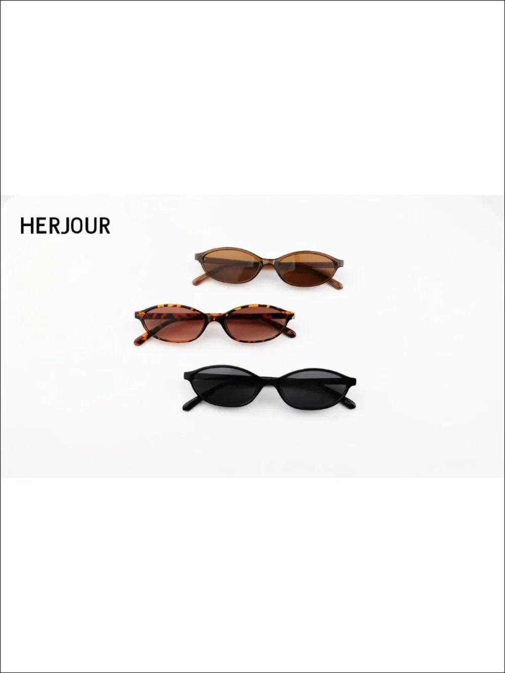 Oval Cat Eye Sunglasses Retro Y2k Style UV Protection TAC Lenses